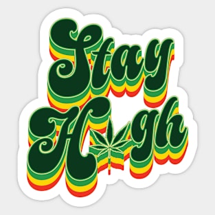 Retro Stay High - 420 Sticker